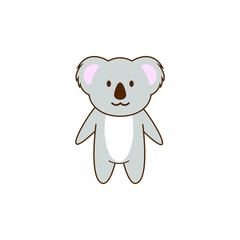 cute koala cartoon vector design