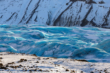 Svinafellsjokull glacier, Skaftafell National Park, Iceland.