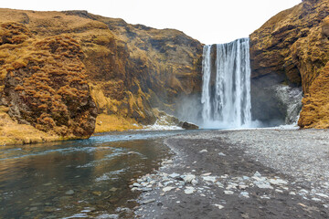 Skogafoss waterfall, Iceland.