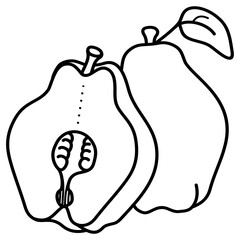 pear vector icon in s