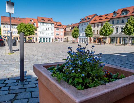 Marktplatz in Apolda in Th&uuml;ringen