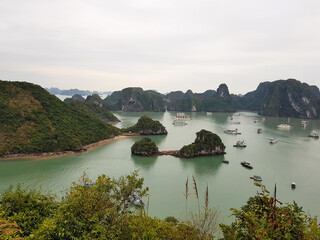 Halong bay Bird's eye view, Vietnam