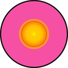 sun icon. illustration for web and mobile design.