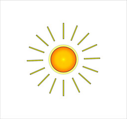 sun icon. illustration for web and mobile design.