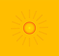 sun icon. illustration for web and mobile design.