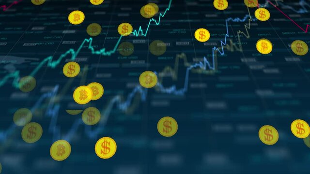 Graph of crypto currency online. Quotes of eth and btc at stock exchange. Stock exchange market chart of ethereum. View at the app on the screen of the laptop or pc