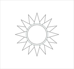 sun icon. illustration for web and mobile design.