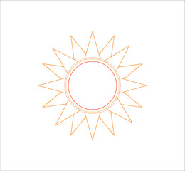 sun icon. illustration for web and mobile design.