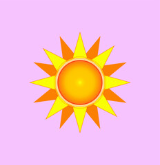 sun icon. illustration for web and mobile design.