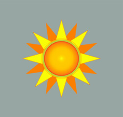 sun icon. illustration for web and mobile design.