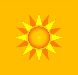 sun icon. illustration for web and mobile design.