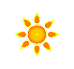 sun icon. illustration for web and mobile design.