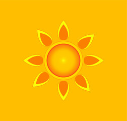 sun icon. illustration for web and mobile design.