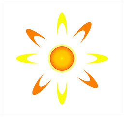 sun icon. illustration for web and mobile design.