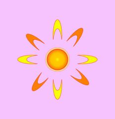 sun icon. illustration for web and mobile design.