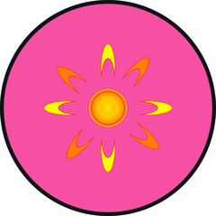 sun icon. illustration for web and mobile design.