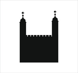 Tower of London in England. illustration for web and mobile design.