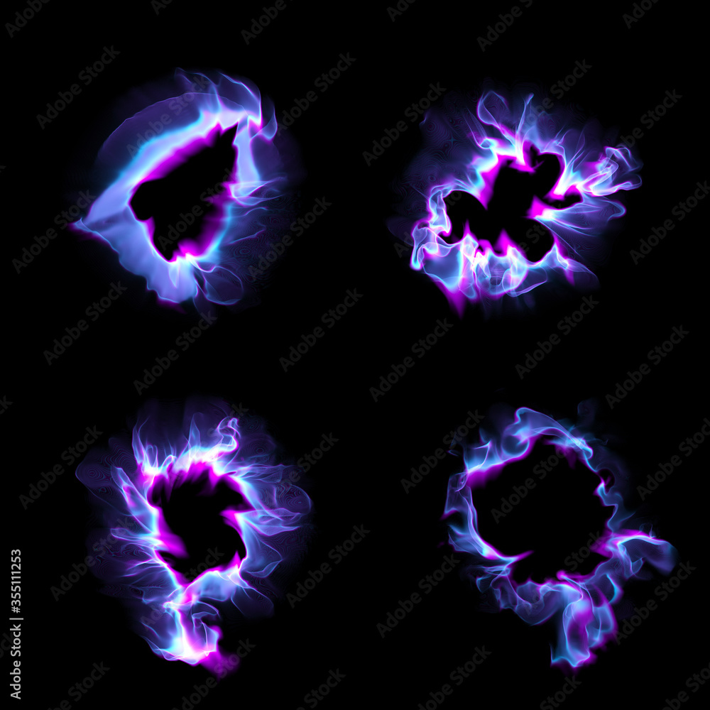 Poster 3d render of magic ring made of particle driven by chaotic turbulence force.