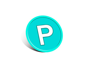 Illustration of point coin　ポイントコインのイラスト