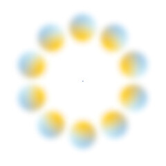 Troxler Effect image. Focusing on the centre point all colours around will disappear