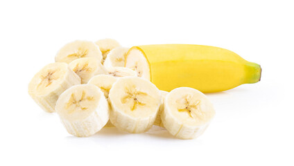 banana on white background