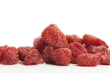 Dried Strawberries Is a food preservation that can be eaten for a long time