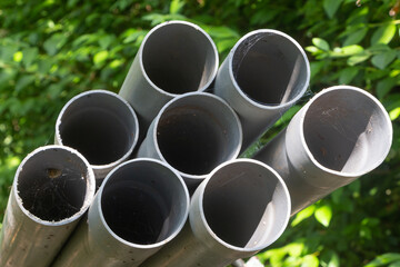 Plastic pipes for water for house construction