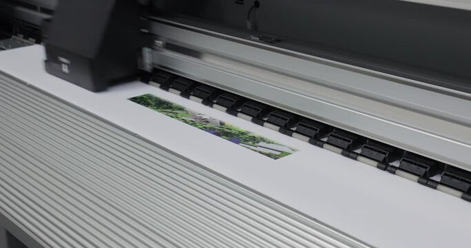 Large format printer printing