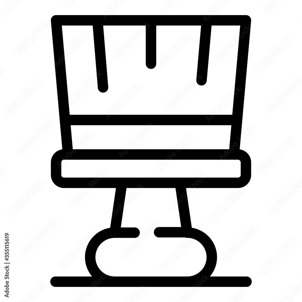 Poster builder putty knife icon. outline builder putty knife vector icon for web design isolated on white b