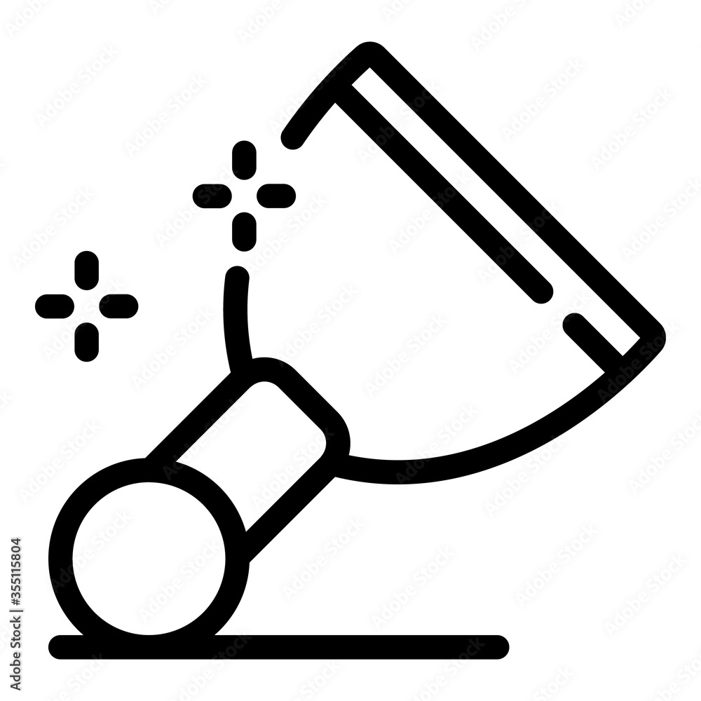 Poster clean putty knife icon. outline clean putty knife vector icon for web design isolated on white backg