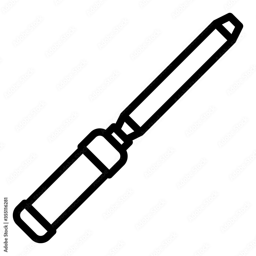 Poster Handle chisel icon. Outline handle chisel vector icon for web design isolated on white background