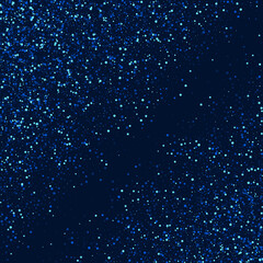 White Bright Digital Confetti Illustration. Blue 