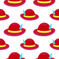 seamless pattern with hats