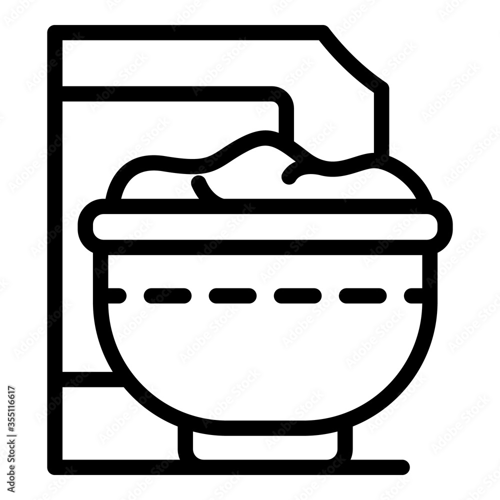 Poster cereal flakes icon. outline cereal flakes vector icon for web design isolated on white background