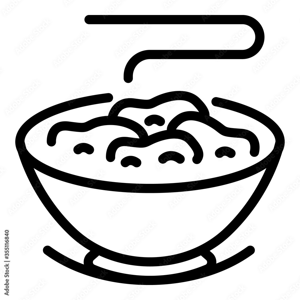 Poster grain flakes icon. outline grain flakes vector icon for web design isolated on white background