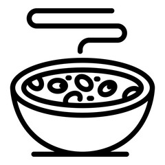 Protein cereal flakes icon. Outline protein cereal flakes vector icon for web design isolated on white background