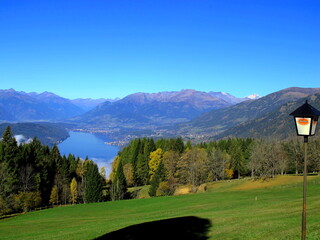 Fototapeta na wymiar blick vom mirnock über den milstätter see, kärnten, österreich