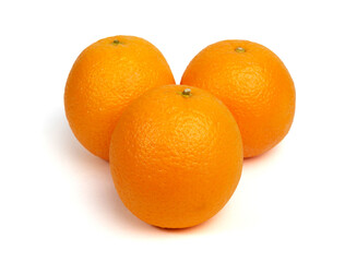 Orange fruit isolated on white background,Valencia Orange, With clipping path