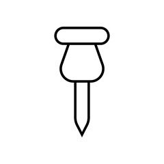 Push pin line icon