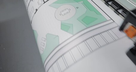 Large format printer printing