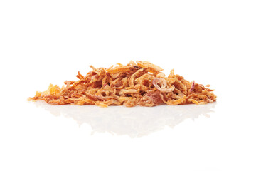 The fried onions are fragrant, making the food more appetizing.