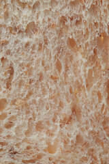 Whole wheat bread consists of many grains.