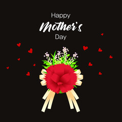 행복한 어머니날, 어버이날, 카네이션, 감사합니다.