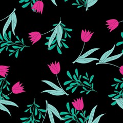 Seamless Pattern With Floral Motifs able to print for cloths, tablecloths, blanket, shirts, dresses, posters, papers.