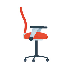 Isolated office chair vector design