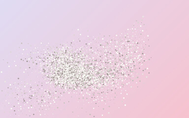 Silver Glow Golden Pink Background. Luxury Polka 