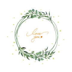 나뭇잎 둥근 프레임, 둥근 나뭇잎 틀