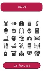 body icon set