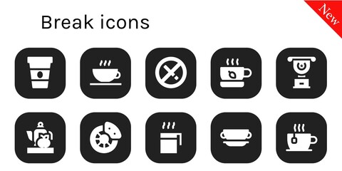 break icon set