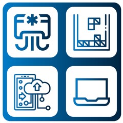 Obraz premium Set of device icons